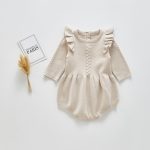 【66-100cm】ロンパース ベビー 暖かい フリル - 画像 (7)