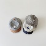 【GOODS】キャップ ベビー カジュアル ストライプ柄 お出かけ - 画像 (3)