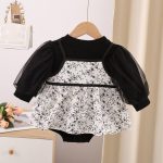 【66-90cm】ロンパース ベビー 花柄 メッシュ - 画像 (6)