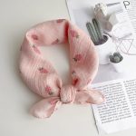【GOODS】ヘッドスカーフ ネックスカーフ ベビー いちご柄 かわいい - 画像 (9)