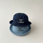 【GOODS】 デニムバケットハット ベビー 英字プリント 薄手 日よけ - 画像 (5)