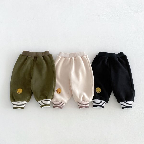 【73-120cm】パンツ 男の子 暖かい スマイル