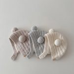 【GOODS】ニット帽 ベビー 耳あて付き 韓国風 防寒 あったか 保温 - 画像 (3)