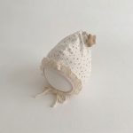 【GOODS】帽子 ボンネット ベビー 小花柄 ナチュラル - 画像 (6)