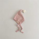 【GOODS】ニット帽 ベビー ボーダー柄星モチーフ 耳あて付き 厚手 防寒 - 画像 (11)
