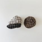 【GOODS】ベレー帽 ベビー レトロ チェック柄 クラシック - 画像 (4)