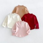 【80-130cm】トップス 女の子 無地 ニット