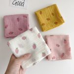 【GOODS】ヘッドスカーフ ネックスカーフ ベビー いちご柄 かわいい - 画像 (3)