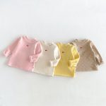 【80-130cm】トップス 女の子 刺繍 さくらんぼ