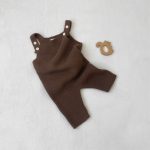 【66-90cm】サロペット ベビー ニット 無地 - 画像 (8)