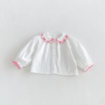 【80-130cm】シャツ 女の子 無地 丸襟 おしゃれ - 画像 (6)