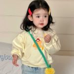 【73-110cm】スウェットorデニムパンツ 女の子 レース襟 カートゥーン - 画像 (10)