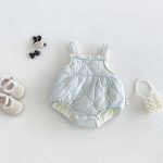 【66-90cm】ロンパースorトップス ベビー 蝶結び フリル襟 - 画像 (7)