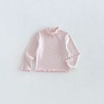 【80-130cm】トップス 女の子 ハイネック 無地 - 画像 (3)