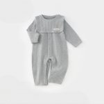 【80-100cm】ロンパース&スタイor帽子 ベビー シンプル 星柄 - 画像 (3)