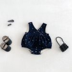 【66-90cm】トップスorロンパース ベビー ドット フリル襟 - 画像 (3)