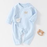 【52-66cm】カバーオール ベビー 天使ワッペン かわいい - 画像 (3)