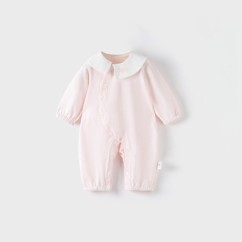 SKU-01_d009b9c1-6c7b-40cb-87cf-a97b55434196.jpg 【66-90cm】カバーオール ベビー ラウンドネック ジャカード - 画像 (1)