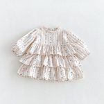 【80-130cm】ジャケットorワンピース 女の子 小花柄 パフスリーブ - 画像 (3)
