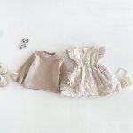 【73-100cm】セットアップ ベビー 花柄 キルティング - 画像 (4)