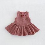 【80-130cm】トップスorワンピース 女の子 蝶結び 裏起毛 ハイネック - 画像 (3)
