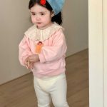 【73-110cm】スウェットorレギンス 女の レース襟 カートゥーン - 画像 (7)