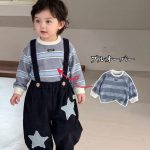 【73-110cm】トレーナーorサロペット 男の子 星柄 ボーダー - 画像 (5)