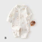 【59-90cm】カバーオール ベビー どうぶつ柄 シンプル - 画像 (3)