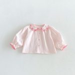 【80-130cm】シャツ 女の子 無地 丸襟 おしゃれ - 画像 (5)