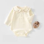 【59-90cm】ロンパース ベビー 丸襟コットンSK107511 - 画像 (3)
