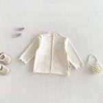【73-100cm】 ワンピースorトップス ベビー 裏起毛 チュール - 画像 (4)