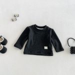 【73-100cm】トップスorワンピース 蝶結び キルティング 裏起毛 - 画像 (4)