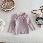 【66-100cm】トップス 女の子 ダブル フリル襟 ニット - 画像 (11)