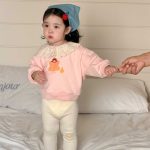 【73-110cm】スウェットorレギンス 女の レース襟 カートゥーン - 画像 (8)