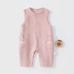 【73-100cm】カバーオール ベビー カートゥーン ポケット ワッフル - 画像 (5)