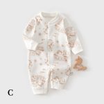 【59-90cm】カバーオール ベビー どうぶつ柄 シンプル - 画像 (4)