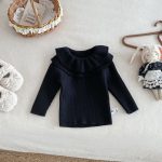 【66-100cm】トップス 女の子 ダブル フリル襟 ニット - 画像 (12)