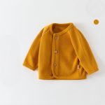 【73-110cm】カーディガン ベビー 無地 ニット - 画像 (8)