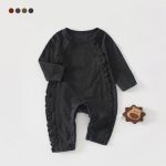 【59-90cm】カバーオール ベビー フリル ジャカード - 画像 (6)