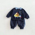 【80-130cm】セットアップ 男の子 カートゥーン 襟付き - 画像 (21)