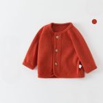 【73-110cm】カーディガン ベビー 無地 ニット - 画像 (6)