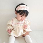 【66-90cm】ロンパース ベビー 可愛い 刺繡 - 画像 (7)