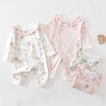 【66-90cm】ロンパース ベビー キュート フラワー - 画像 (2)