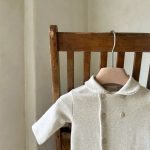 【66-90cm】ロンパース ベビー ナチュラル 無地 - 画像 (7)