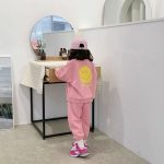 【80-120cm】セットアップ 女の子 スマイル プリント - 画像 (11)