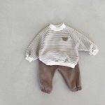 【73-100cm】トップスorパンツ ベビー クマ柄 ボーダー 無地 - 画像 (4)