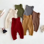 【66-100cm】サロペット ベビー カジュアル ニット - 画像 (2)