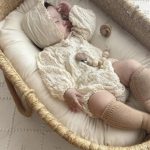 【66-90cm】ロンパース ベビー ナチュラル しわ生地 - 画像 (3)