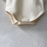 【66-90cm】長袖ロンパース ベビー リボン付き シンプル - 画像 (15)