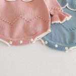 【66-90cm】ロンパース ベビー フリル ニット 可愛い - 画像 (14)